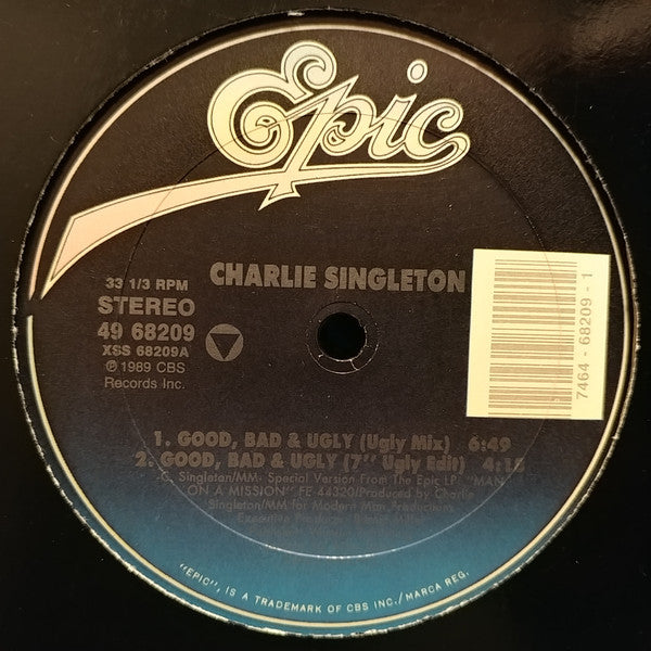 Charlie Singleton : Good, Bad & Ugly (12")