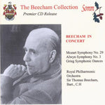 the album cover for SIR THOMAS BEECHAM - Beecham in Concert
