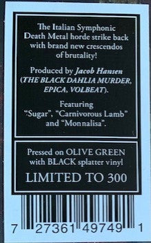 Fleshgod Apocalypse : Veleno (2xLP, Album, Ltd, Gre)