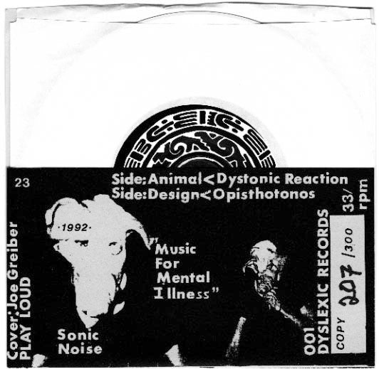 Jasper Burns : Dystonic Reaction (7", Num, Whi)