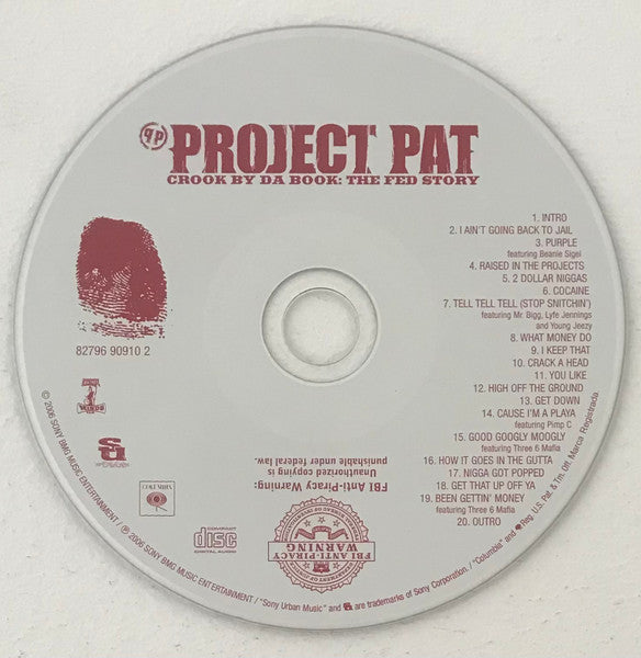 Project Pat : Crook By Da Book: The Fed Story (CD, Album)