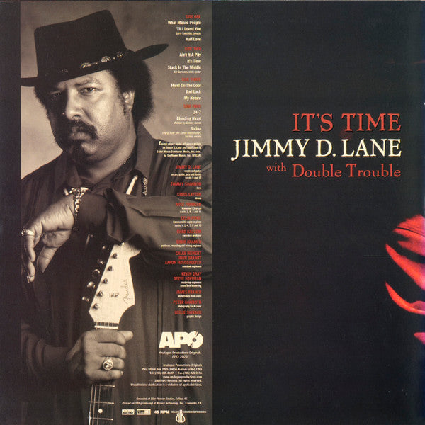 Jimmy D. Lane With Double Trouble (7) : It's Time (2x12", Album, 180)