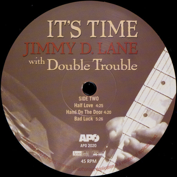 Jimmy D. Lane With Double Trouble (7) : It's Time (2x12", Album, 180)