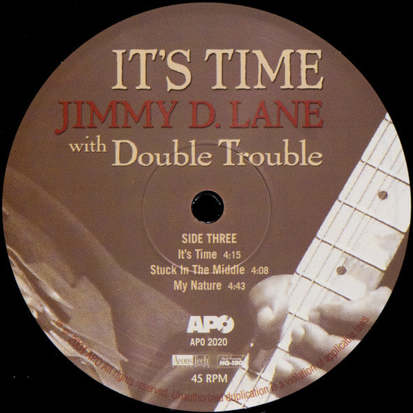 Jimmy D. Lane With Double Trouble (7) : It's Time (2x12", Album, 180)