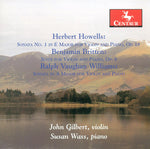 the album cover for John Gilbert - Sonata 1 for Violin & Piano Op 18