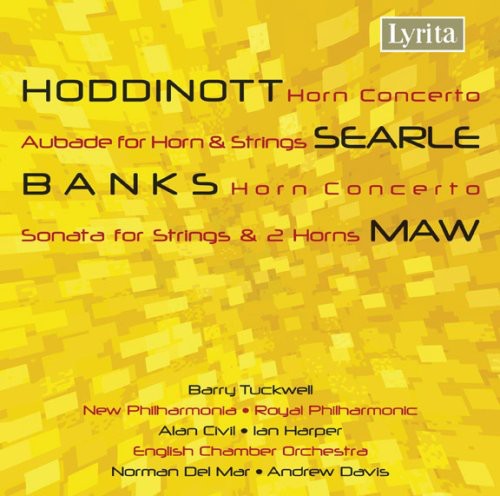 the album cover for A. Hoddinott - Horn Concerto