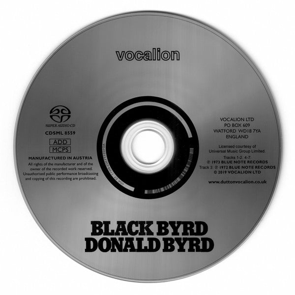 Donald Byrd : Black Byrd (SACD, Hybrid, Multichannel, Album, Quad, RE, RM)