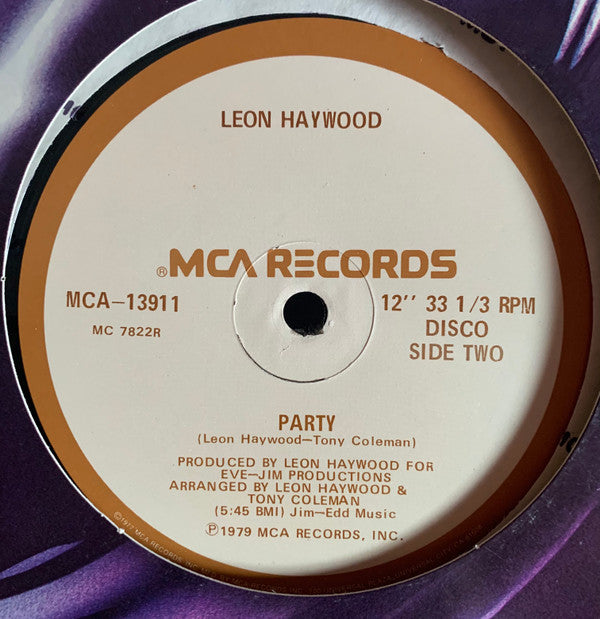 Leon Haywood : Disco Fever / Party (12")