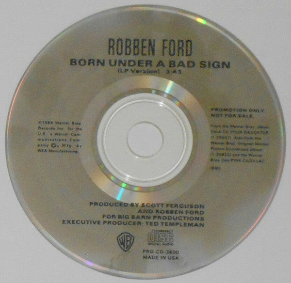 Robben Ford : Born Under A Bad Sign (CD, Single, Promo)
