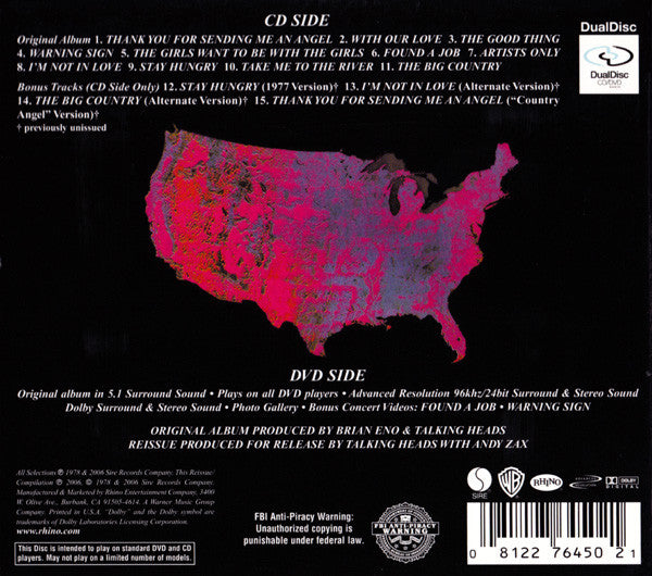 Talking Heads : More Songs About Buildings And Food (Hybrid, DualDisc, Album, RM, Multichannel)