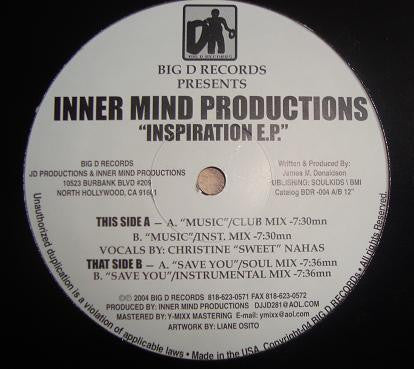 Inner Mind Productions : Inspiration E.P. (12", EP)