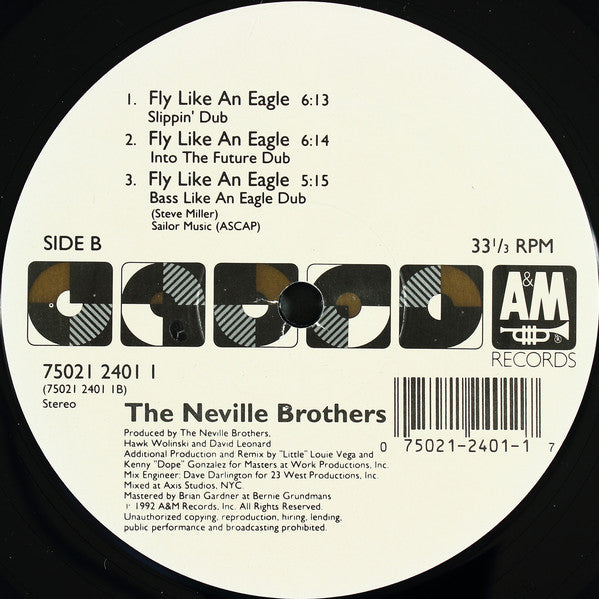 The Neville Brothers : Fly Like An Eagle (12", Spe)