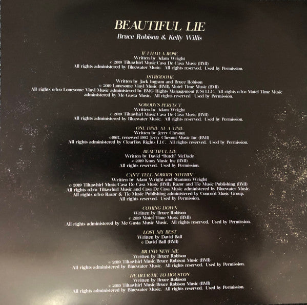 Bruce Robison & Kelly Willis : Beautiful Lie (LP, Album, Ltd, Tra)