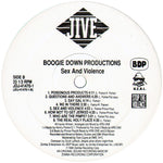 Boogie Down Productions : Sex And Violence (LP, Album, Promo)