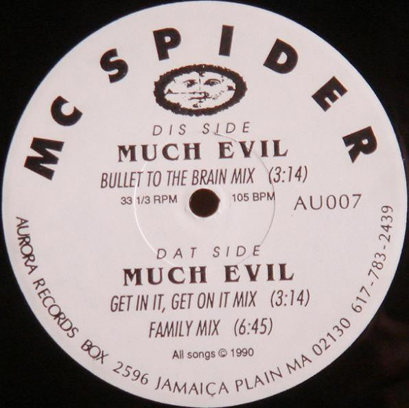 MC Spider : Much Evil (12")