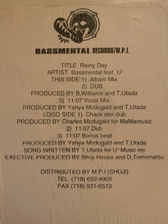 U3 : Rainy Day (12", TP)