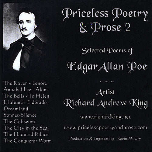 the album cover for 'Richard Andrew King' - Priceless Poetry & Prose 2: Selected Poems of Edga