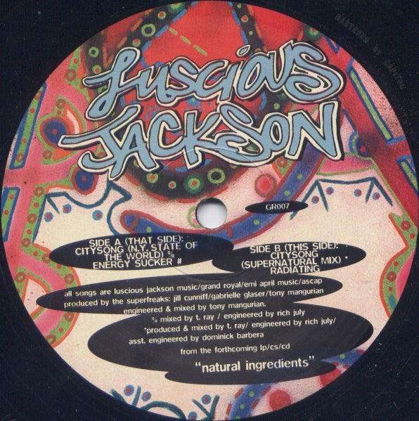 Luscious Jackson : City Song (12")