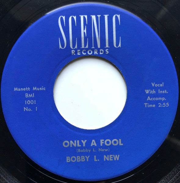 Bobby L. New : Only A Fool / Broken Hearted Indian (7")