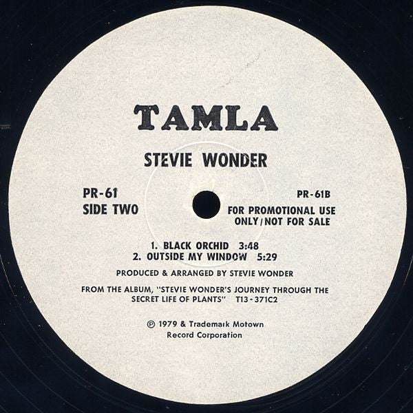 Stevie Wonder : A Seed's A Star / Tree Medley (12", Promo, Smplr)