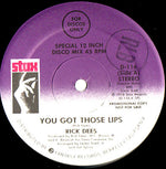 Rick Dees : You Got Those Lips (12", Promo)