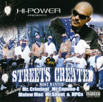 the album cover for Hi Power Presents - Streets Created Most Wanted