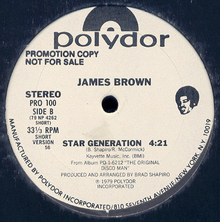 James Brown : Star Generation (12", Promo, 56 )