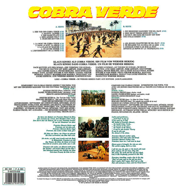 Popol Vuh : Cobra Verde (LP, Album)