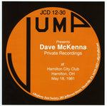 the album cover for Dave Mckenna - May 18, 1981 Private Solo Recordings