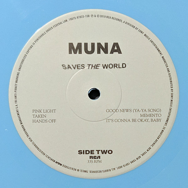 Muna : Saves The World (LP, Album, Bab)