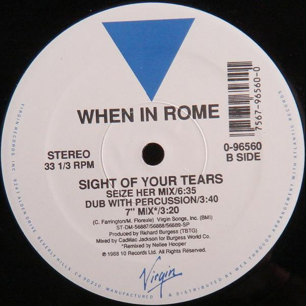 When In Rome : Sight Of Your Tears (12")