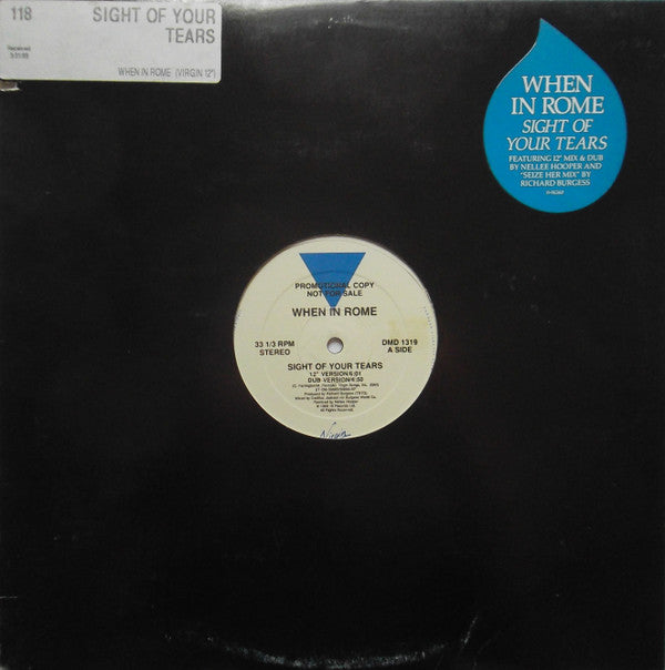 When In Rome : Sight Of Your Tears (12")