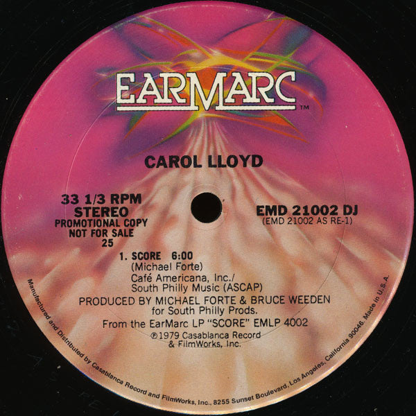 Carol Lloyd : Score / Shake Me Wake Me (12", Promo)