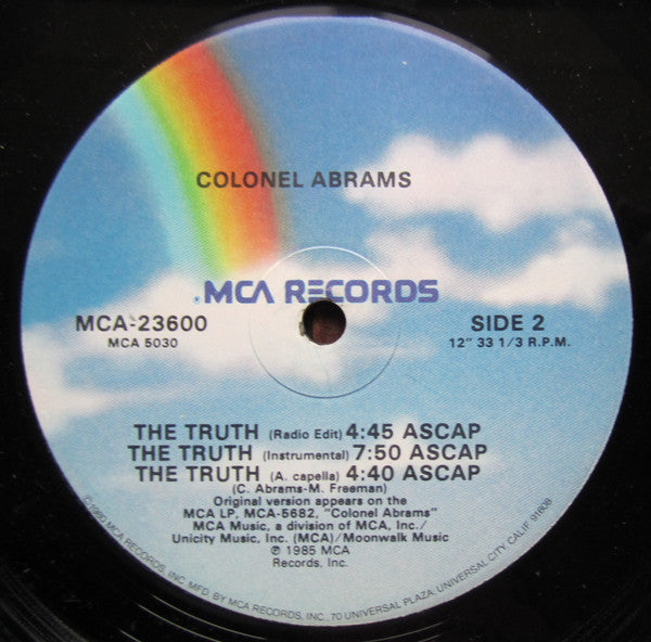 Colonel Abrams : The Truth (12", Pic)