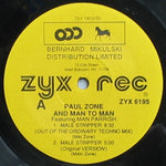 Paul Zone And Man To Man* Featuring Man Parrish : Male Stripper / Action! (12", Single)