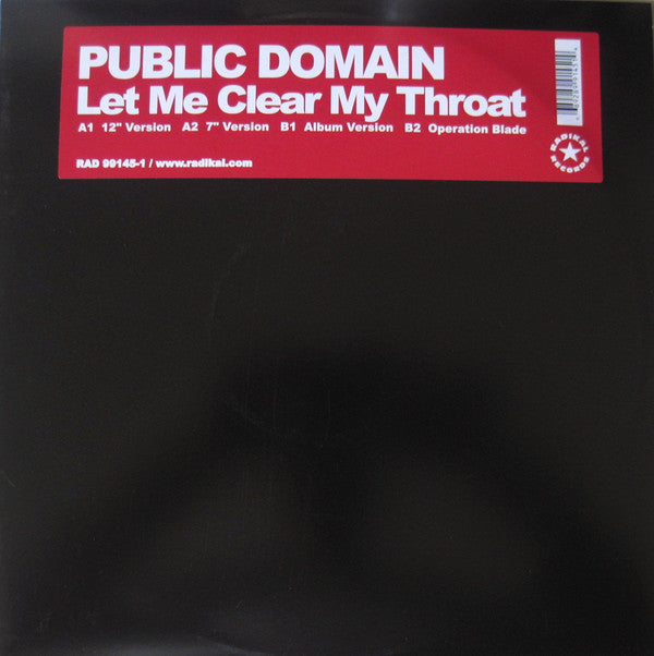 Public Domain : Let Me Clear My Throat (12")