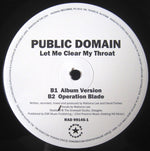 Public Domain : Let Me Clear My Throat (12")
