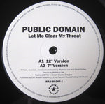 Public Domain : Let Me Clear My Throat (12")
