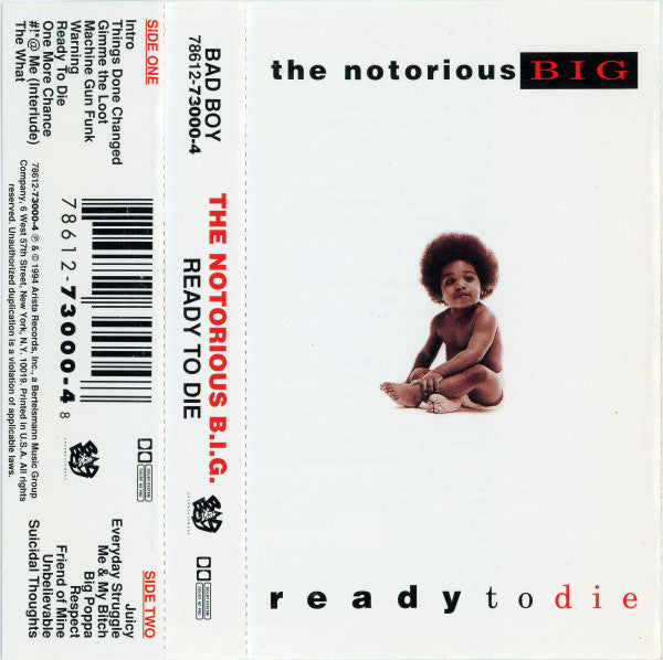 The Notorious B.I.G.* : Ready To Die (Cass, Album)