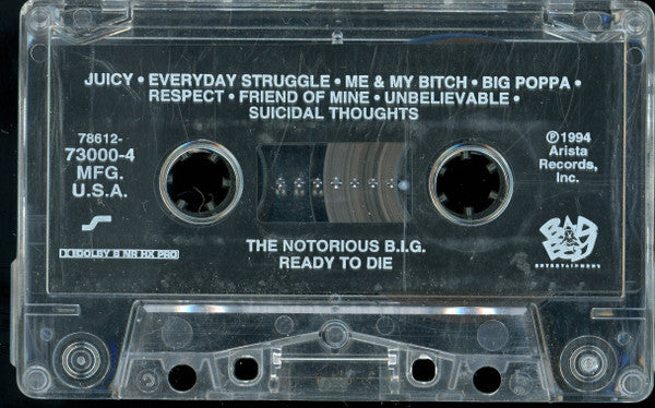 The Notorious B.I.G.* : Ready To Die (Cass, Album)