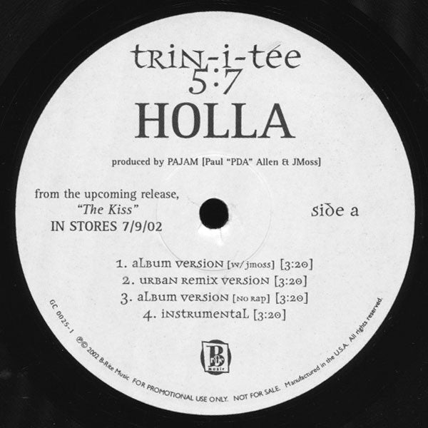Trin-i-tee 5:7 : Holla (12", Promo)