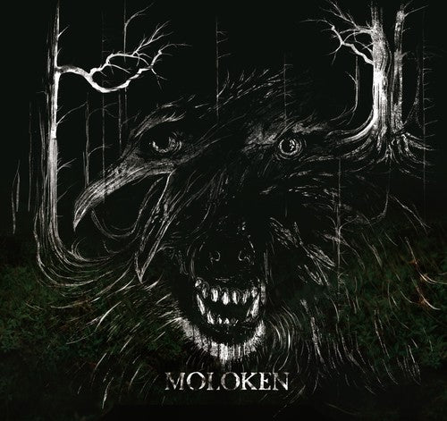the album cover for Moloken - We All Face the Dark Alone