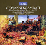 the album cover for Francesco Caramiello - Complete Piano Works 6