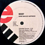Moby : Bring Back My Happiness (12", Promo)