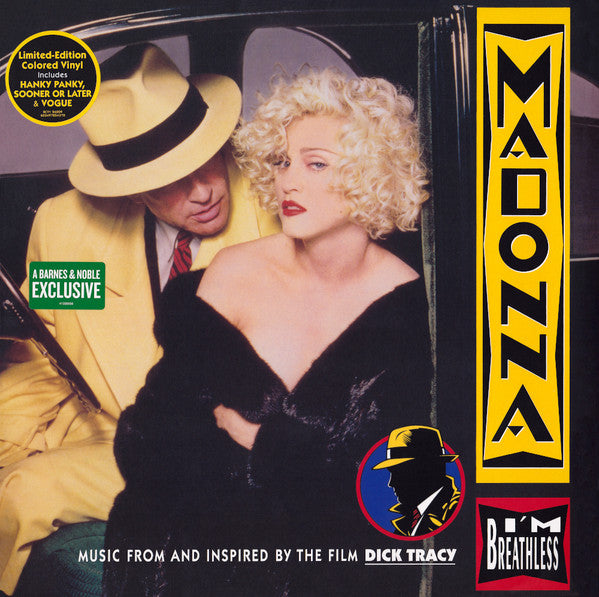 Madonna : I'm Breathless (Music From And Inspired By The Film Dick Tracy) (LP, Album, Ltd, RE, Yel)
