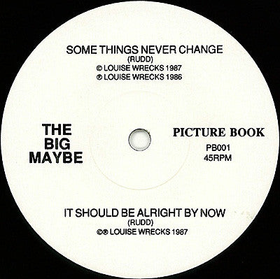 The Big Maybe : Some Things Never Change (7", Single)