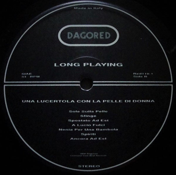 Ennio Morricone : Una Lucertola Con La Pelle Di Donna (Original Motion Picture Soundtrack) (LP, Album, RE, 180)