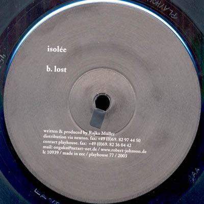 Isolée : Can't Sleep All Night (12")