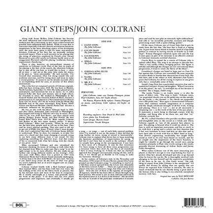 John Coltrane : Giant Steps (LP, Album, RE, 180)
