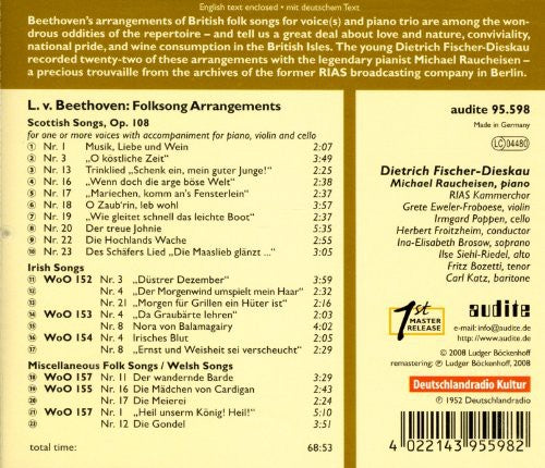the album cover for L.V. Beethoven - Edition Fischer-Dieskau 3